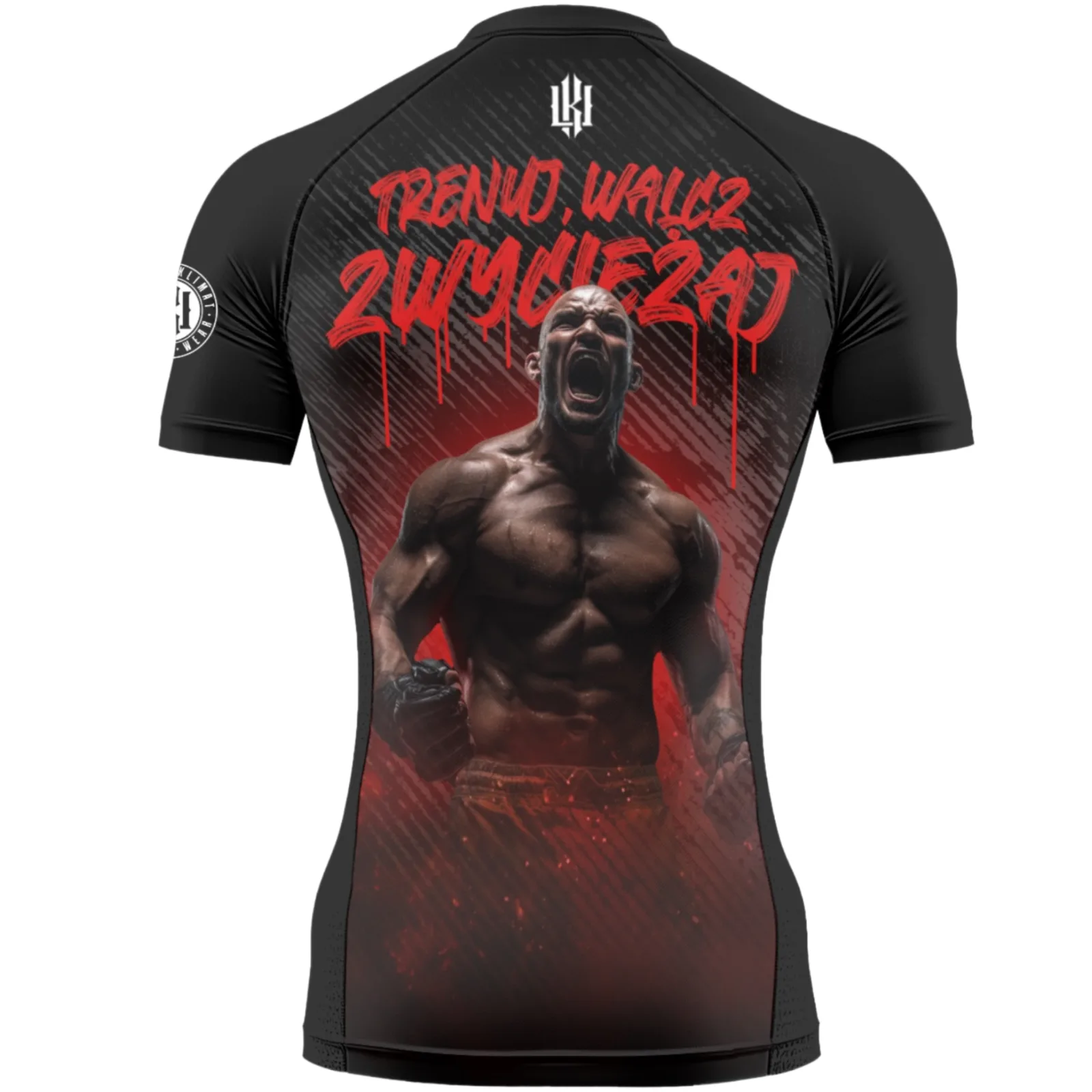 Rashguard Trenuj, walcz, zwyciężaj